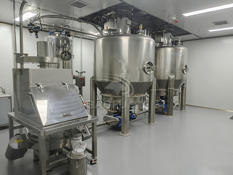 小食品面粉供料系统客户现场