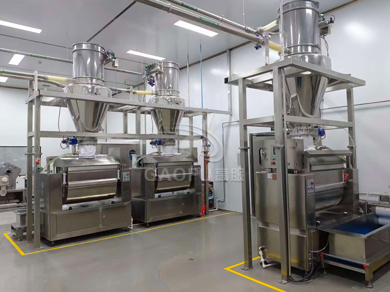 馍干输粉配料系统 配料系统客户现场